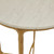 White and Brass Side Table HSM
