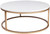 Coffee Nesting Tables Set of Two Antique Gold CHL
