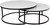 Coffee Nesting Tables Set of Two Black CHL