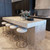 Natural Stool Linen and Antique Gold ADN