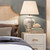 White and Brass Bedside Table SLN