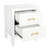 White and Brass Bedside Table SLN