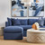 Sofa Navy Linen BKS