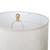 B22 40W Standing Lamp 1576mm White, Clear and Brass