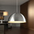 Chrome Pendant 60W E27 400mm Dome