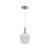 Chrome and Opal Pendant E27 60W 190mm