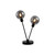 Black Chrome Table Lamp G9 6.6W 310lm 2700K 390mm