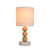 White and Timber Table Lamp E14 40W 310mm