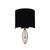 Sconce E14 40W IP20 200mm Black and Brass