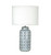 White and Blue Table Lamp E27 60W 580mm