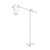 E27 60W Standing Lamp 1400mm White