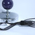 Chrome Table Lamp E27 60W 500mm Navy and