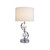 White and Chrome Table Lamp E27 60W 500mm