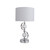 White and Chrome Table Lamp E27 60W 500mm