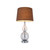 Grey, Clear and Chrome Table Lamp E27 60W 580mm