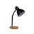 Black and Timber Desk Lamp E27 60W 370mm