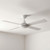 122cm 48-inch White AC Ceiling Fan 55W 3 Speed