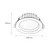 10W LED 970lm Downlight Dimmable IP44 Tri Colour 110mm White