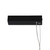 Black Pendant Light 1.8m Suspended T-Bar LED Dimmable 30W 1800lm 4000K