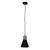 Pendant E27 40W 150mm Brushed Chrome and Matte Black