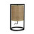 Table Lamp E27 42W 210mm Black and Natural Rattan