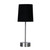 Black and Brushed Chrome Touch Lamp E14 42W 400mm