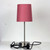 Blush and Brushed Chrome Touch Lamp E14 42W 400mm