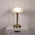 White and Antique Brass Touch Lamp E14 42W 320mm