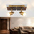 2 Light Spotlight GU10 100W 135mm Antique Brass