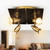 4 Light Spotlight GU10 200W 135mm Antique Brass