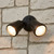 22W Twin Spot Light 1900lm IP65 Tri Colour 94mm Black