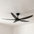 142cm 56-inch Black DC Ceiling Fan Remote Control 35W 6 Speed