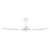 132cm 52-inch White DC Ceiling Fan With Light Remote Control 35W 6 Speed