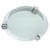 White and Chrome Oyster Light 12W 1080lm 3000K 320mm