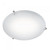 White and Chrome Oyster Light 24W 2640lm 3000K 350mm