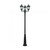 Black Triple Head Post Light E27 180W IP44 2350mm