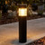 Black Bollard Light E27 100W IP44 780mm Vandal Resistant Made in Italy