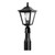 Black Post Top Light E27 60W IP44 320mm Made in Italy