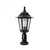 Black Post Top Light E27 60W IP44 330mm Made in Italy