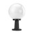 Black and Opal Pillar Globe E27 60W IP44 250mm Made in Italy