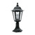 Black Post Top Light E27 60W IP44 530mm Made in Italy