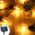 Solar String Lights Festoon IP65 Warm White 5.5m 12 Lights