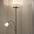 Chrome Mother and Child LED Floor Lamp With Separate Switches