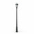 Solar Post Light With Motion Sensor 2000lm Super Bright Warm White Commercial Grade