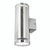 Light: LETO Energy Saving Up/Down Wall Light - STAINLESS STEEL