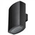 Black IP44 Up Down Wall Light