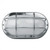 Silver Caged Bulkhead Light IK10 E27