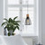 Cage Timber Pendant Light Black Iron Wood, Adjustable Cord