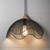 Cage Black Pendant Light Small, Wood and Iron Adjustable Cord