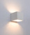 Charming LED Interior Up Down Wall Light White Alum